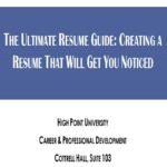The Ultimate Resume Guide